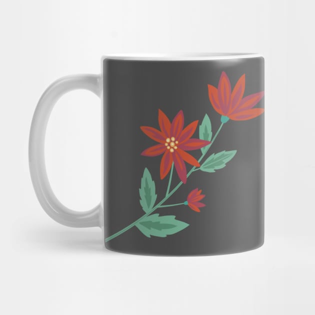 Folk Art Poinsettia by SWON Design